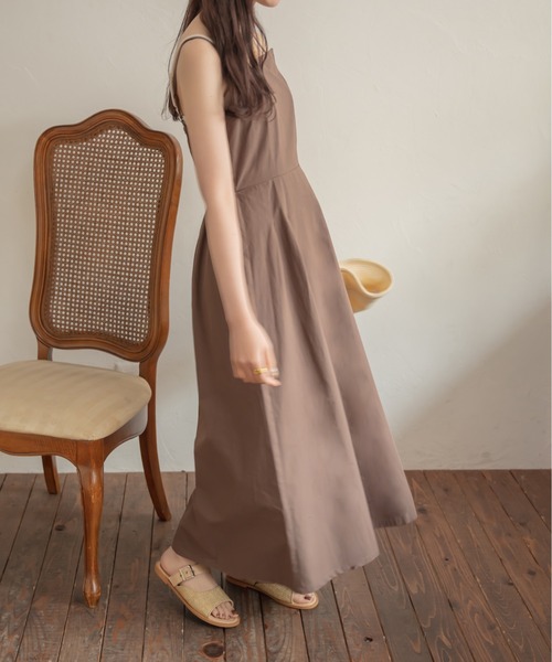 「Ambre Neige」 キャミソールワンピース FREE ライトベージュ レディース_画像4