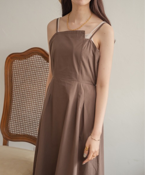 「Ambre Neige」 キャミソールワンピース FREE ライトベージュ レディース_画像5