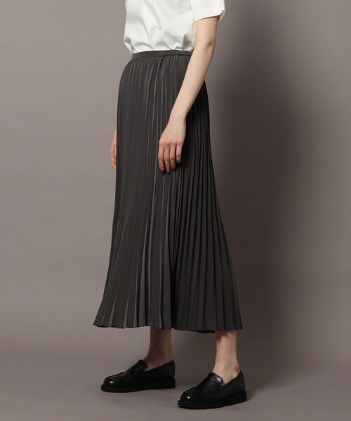 「DRESSTERIOR」 プリーツスカート 36 グレー レディース_画像2