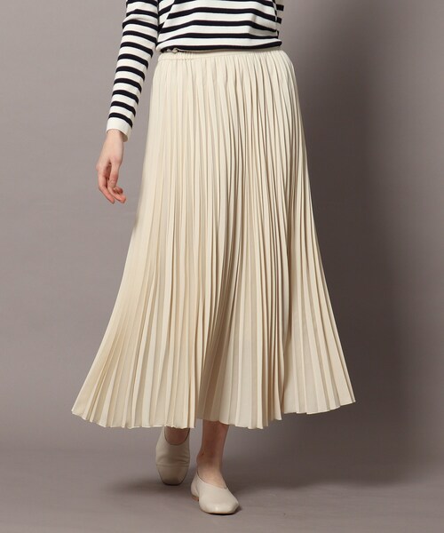 「DRESSTERIOR」 プリーツスカート 36 グレー レディース_画像3