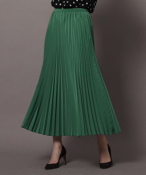 「DRESSTERIOR」 プリーツスカート 36 グレー レディース_画像4