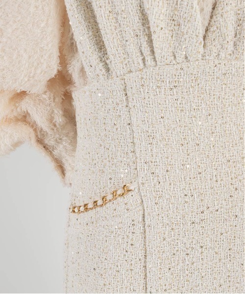 「RANDA」 サロペットスカート 0 ホワイト レディース_画像6