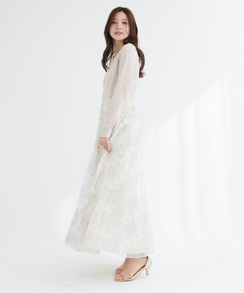 natural couture ワンピース 花柄チュールワンピース : ZOZOTOWN Yahoo