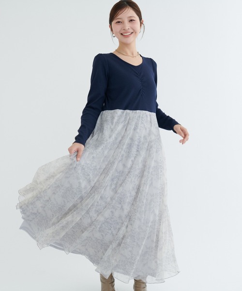 natural couture ワンピース 花柄チュールワンピース : ZOZOTOWN Yahoo