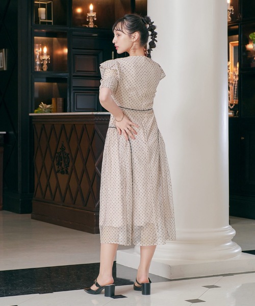 niana（ニアナ） 7分袖ワンピース S ベージュ レディース : ZOZOTOWN