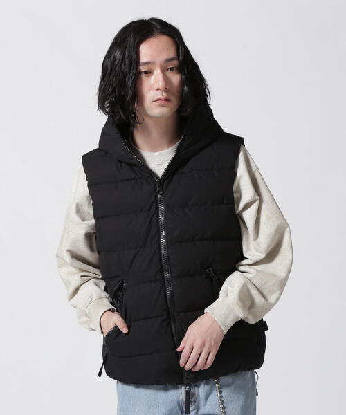 DUVETICA フード付き ブラック ダウンベスト 52 DUVETICA（デュベティカ） ベスト 52 ブラック メンズ : ZOZOTOWN