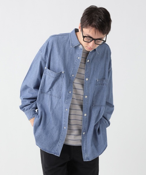 George's シャツ デニムオーバーシャツ メンズ レディース : ZOZOTOWN