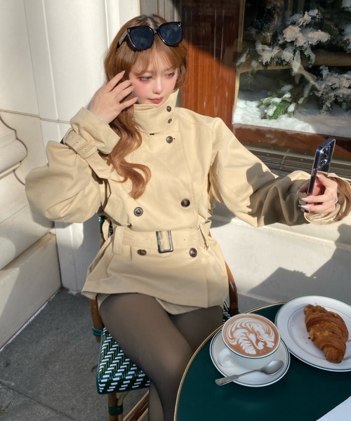 Ray Cassin（レイカズン） トレンチコート コート ショート丈ルーズ