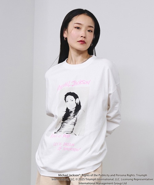 ROSE BUD（ローズバッド） tシャツ (Michael Jackson)SCREAM L/S TEE