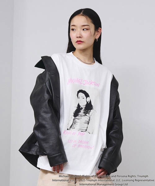ROSE BUD（ローズバッド） tシャツ (Michael Jackson)SCREAM L/S TEE