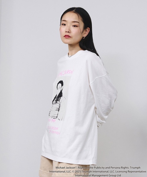 ROSE BUD（ローズバッド） tシャツ (Michael Jackson)SCREAM L/S TEE