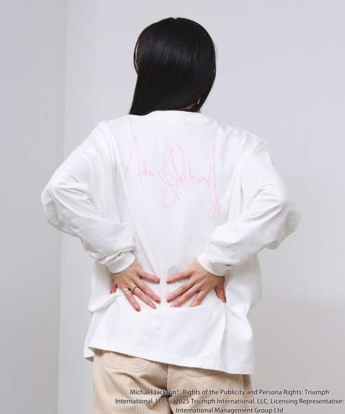 ROSE BUD（ローズバッド） tシャツ (Michael Jackson)SCREAM L/S TEE