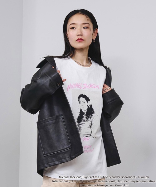 ROSE BUD（ローズバッド） tシャツ (Michael Jackson)SCREAM L/S TEE