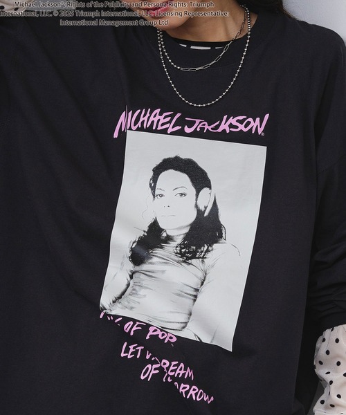 ROSE BUD（ローズバッド） tシャツ (Michael Jackson)SCREAM L/S TEE