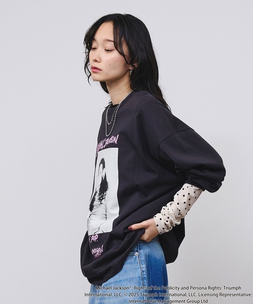ROSE BUD SATIN SLEEVE CUTSAW ローズバッド トップス ROSE BUD（ローズバッド） ブラウス シャツ FLARE SLEEVE BLOUSE