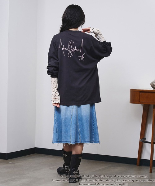 ROSE BUD（ローズバッド） tシャツ (Michael Jackson)SCREAM L/S TEE