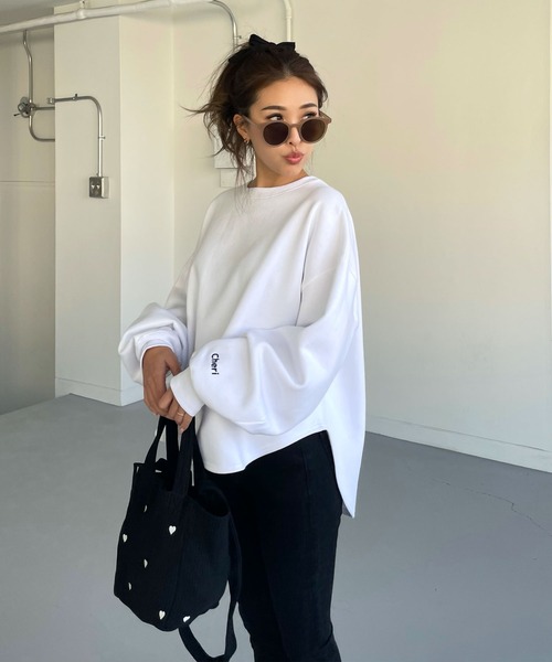 CHERI since1985 トレーナー スウェット デイリーラウンド裏起毛