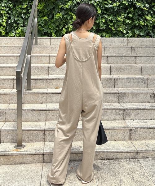 「ISOOK」 オールインワン FREE ブラック レディース_画像8