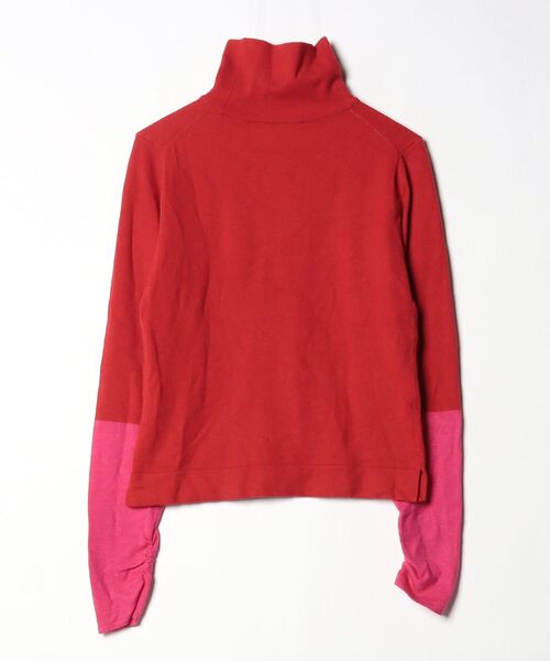 「Torrazzo Donna」 タートルネックニット FREE レッド レディース_画像2