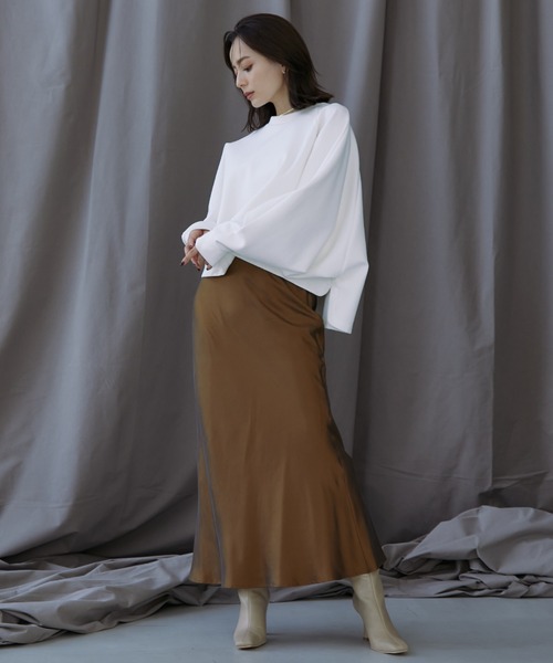 「anuans」 ロングスカート MEDIUM ブラウン系その他 レディース_画像2