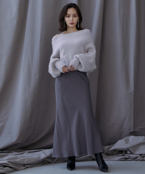 「anuans」 ロングスカート MEDIUM ブラウン系その他 レディース_画像5