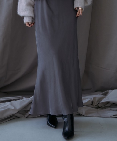 「anuans」 ロングスカート MEDIUM ブラウン系その他 レディース_画像7