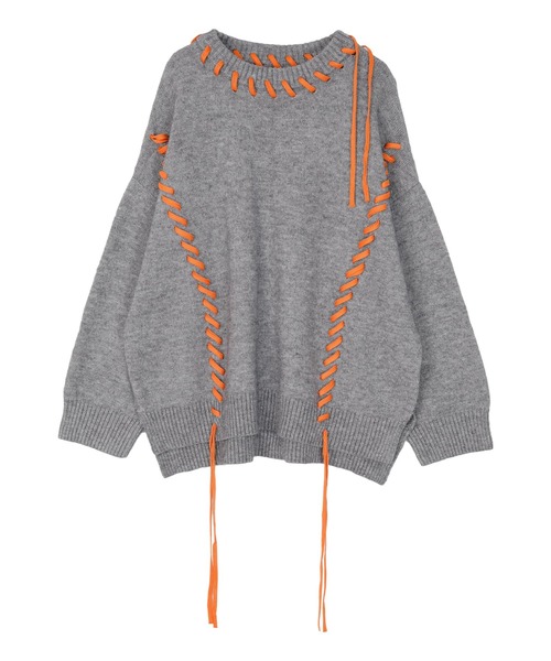 「miette」 長袖ニット FREE ブラック レディース_画像2