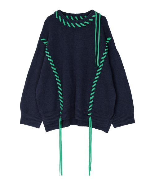 「miette」 長袖ニット FREE ブラック レディース_画像7