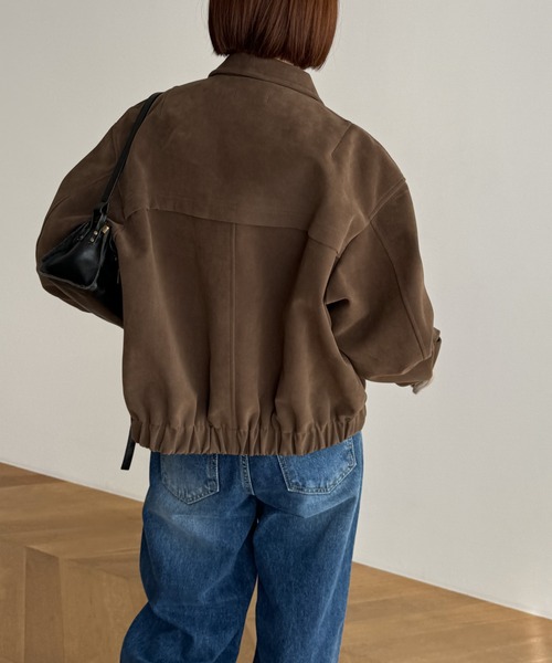 「CANAL JEAN」 「El mar」ブルゾン ONE SIZE ブラウン レディースの画像