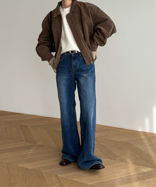 「CANAL JEAN」 「El mar」ブルゾン ONE SIZE ブラウン レディースの画像