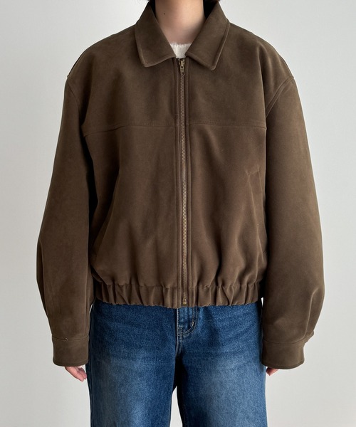 「CANAL JEAN」 「El mar」ブルゾン ONE SIZE ブラウン レディースの画像
