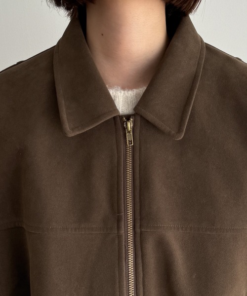 「CANAL JEAN」 「El mar」ブルゾン ONE SIZE ブラウン レディースの画像