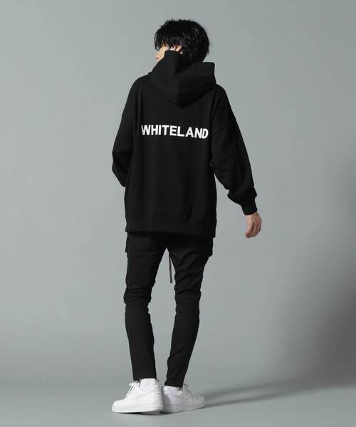 「WHITELAND」 プルオーバーパーカー MEDIUM グレー メンズ_画像4