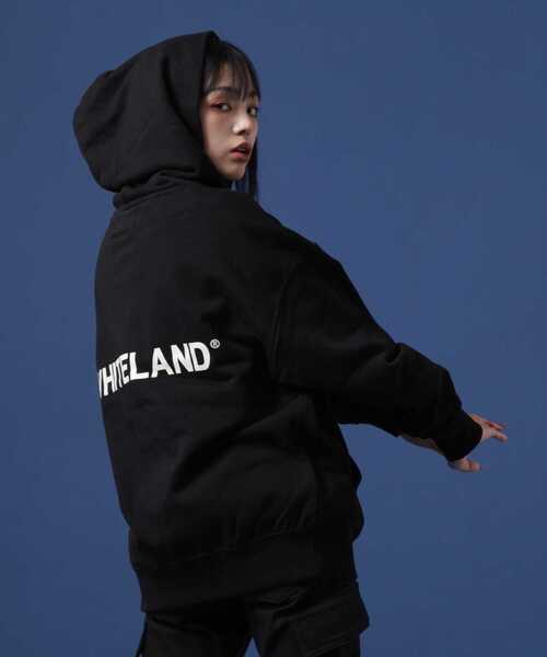 「WHITELAND」 プルオーバーパーカー MEDIUM グレー メンズ_画像6