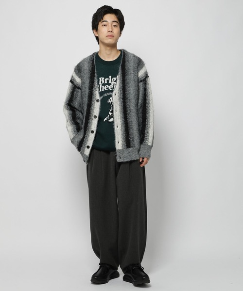 【Nico】CSアランニットカーディガン グレーb 2021AW niko and…（ニコアンド） ニットカーディガン MEDIUM ブラウン メンズ