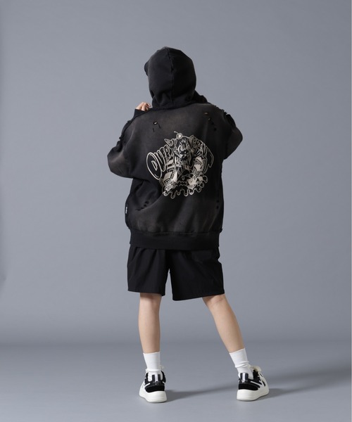 overprint 刺繍パーカー over print（オーバープリント） パーカー overprint/オーバープリント