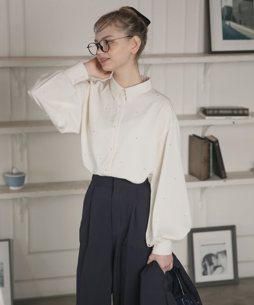 「BONLECILL noir」 長袖ブラウス FREE ブラック レディース_画像3