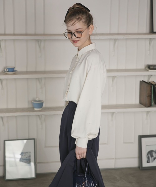 「BONLECILL noir」 長袖ブラウス FREE ブラック レディース_画像6