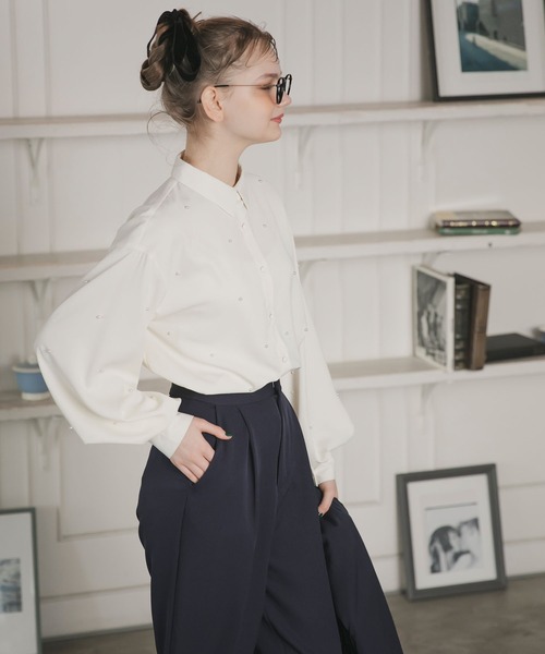 「BONLECILL noir」 長袖ブラウス FREE ブラック レディース_画像7