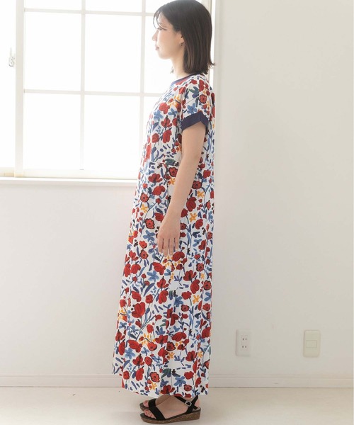 「PREFERIR」 半袖ワンピース MEDIUM グリーン レディース_画像8