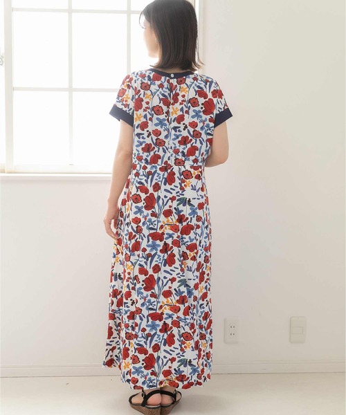 「PREFERIR」 半袖ワンピース MEDIUM グリーン レディース_画像9
