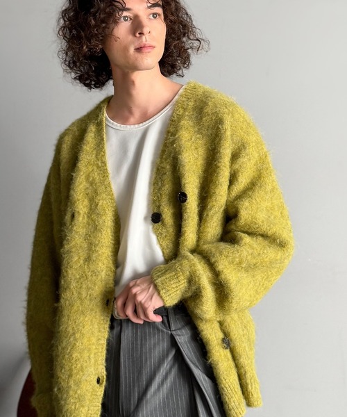 「Classical Origin」 ニットカーディガン SMALL グレー メンズ_画像2