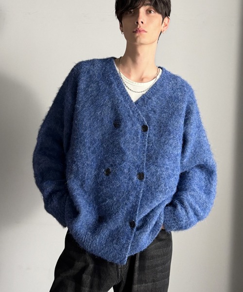 「Classical Origin」 ニットカーディガン SMALL グレー メンズ_画像3