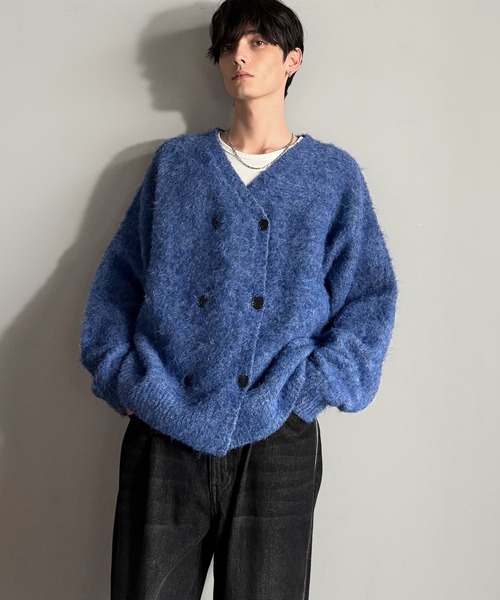 「Classical Origin」 ニットカーディガン SMALL グレー メンズ_画像5