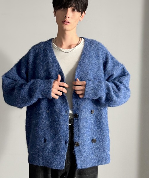 「Classical Origin」 ニットカーディガン SMALL グレー メンズ_画像6