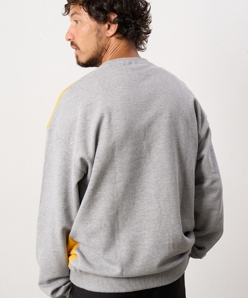 「STUD MUFFIN」 スウェットカットソー 3 ブラック メンズ_画像3