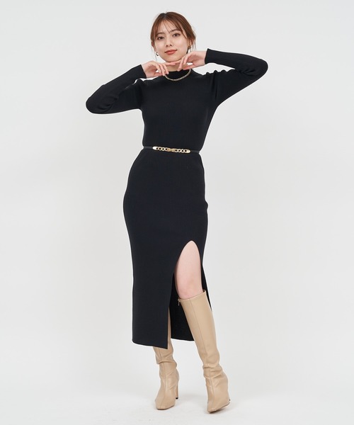 「ROYAL PARTY」 ニットワンピース FREE ベージュ レディース_画像8