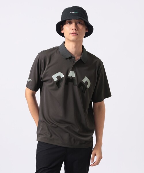 BEAMS GOLF（ビームス ゴルフ） uvカット ポロシャツ 半袖 ORANGE