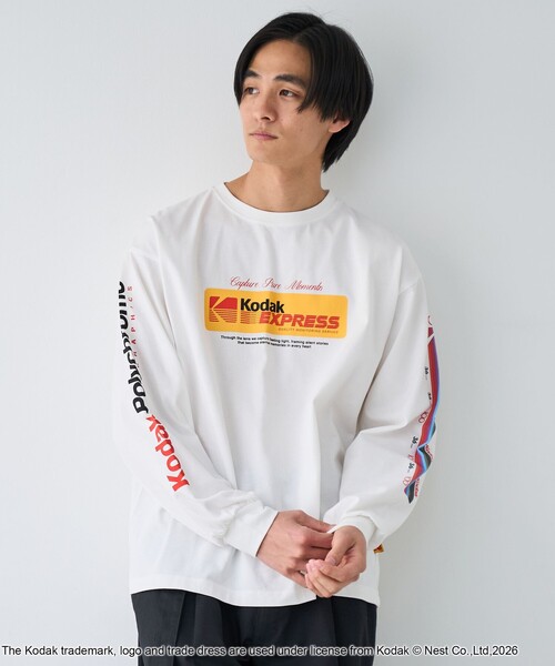 tシャツ 「Kodak/コダック」プリント ロングスリーブTシャツ メンズ