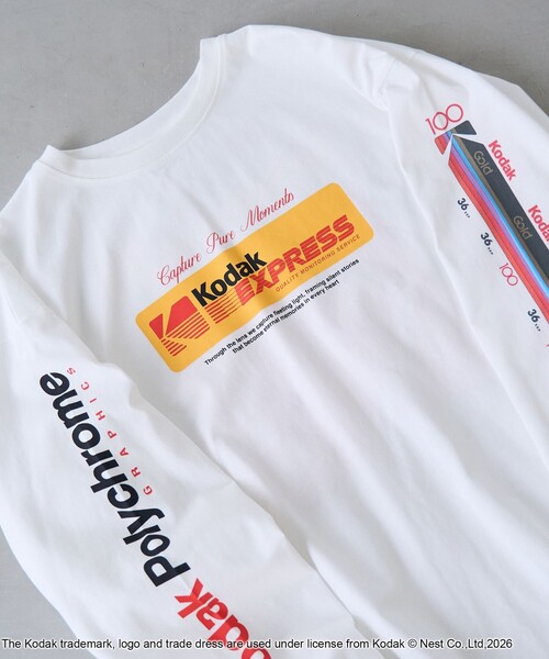 tシャツ 「Kodak/コダック」プリント ロングスリーブTシャツ メンズ